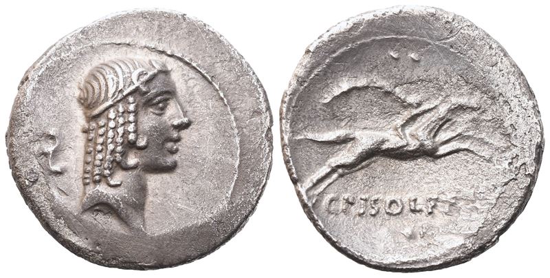 C. Calpurnius Piso Frugi, Denarius, Rome, 67 Bc; Ar (3,46 G; 18,8 MM; 4 H)