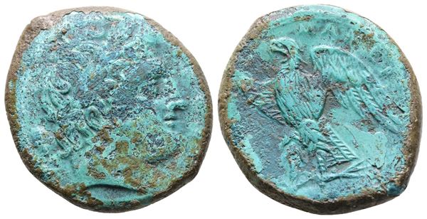 Sicily, Messana. The Mamertinoi, 275-264 BC. Æ Quadruple Unit (26 mm, 16.24 g).