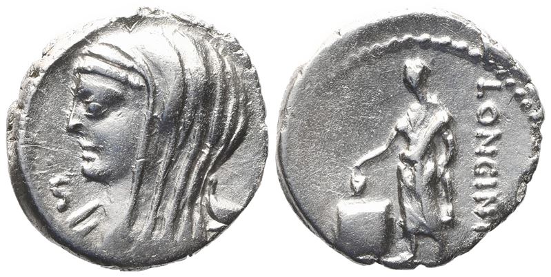 L. Cassius Longinus, Denarius, 63 Bc; Ar (3,81 G; 18 MM; 8 H)