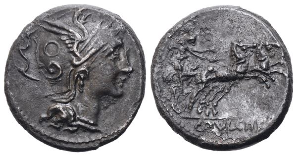 C. Claudius Pulcher, Denarius, 110-109 BC; AR (3,66 g; 16,8 mm; 6 h)