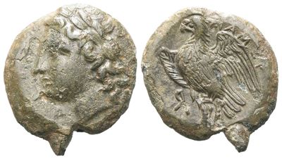 Sicily, Messana, The Mamertinoi, C. 288-278 Bc. Æ Uncia (18 MM, 4.26 G).