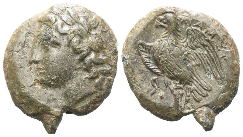 Sicily, Messana, The Mamertinoi, C. 288-278 Bc. Æ Uncia (18 MM, 4.26 G).