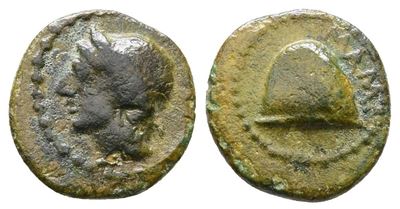 Sicily, Messana, The Mamertinoi, C. 2nd Century Bc. Æ Onkia (12 MM, 0.94 G).