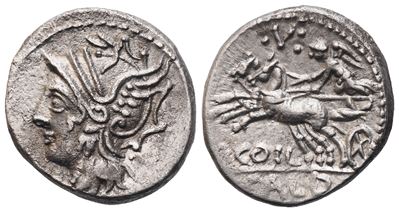 C. Coelius Caldus, Denarius, 104 Bc; Ar (3,90 G; 18 MM; 12 H)