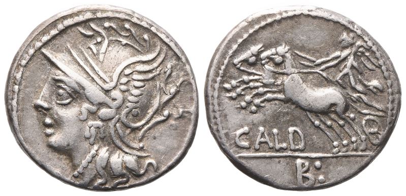 C. Coelius Caldus, Denarius, 104 Bc; Ar (3,90 G; 18,4 MM)