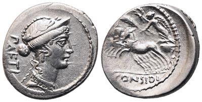C. Considius Paetus, Denarius, 46 Bc; Ar (3,73 G; 20 MM; 9 H)