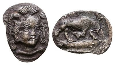 Sicily, Morgantina, C. 339/8-317 Bc. Ar Litra (12 MM, 0.59 G).