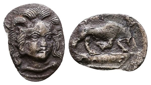 Sicily, Morgantina, c. 339/8-317 BC. AR Litra (12 mm, 0.59 g).