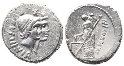 Mn. Cordius Rufus, Denarius, 46 Bc; Ar (4,10 G; 17,6 MM; 7 H)