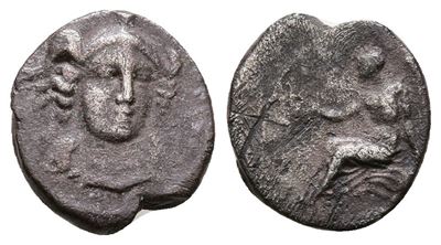 Sicily, Morgantina, C. 339/8-317 Bc. Ar 1¼ Litra (12 MM, 1.06 G).