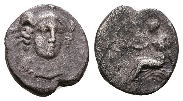 Sicily, Morgantina, c. 339/8-317 BC. AR 1¼ Litra (12 mm, 1.06 g).