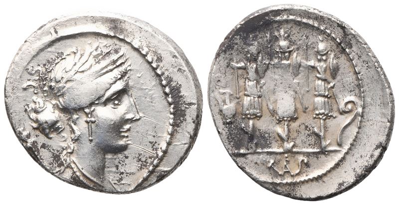 Faustus Cornelius Sulla, Denarius, 56 Bc; Ar (3,85 G; 20 MM; 3 H)