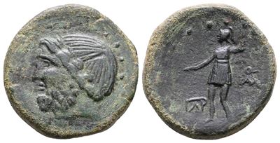 Sicily, Panormus, C. 208-180 Bc. Æ (23 MM, 7.40 G).