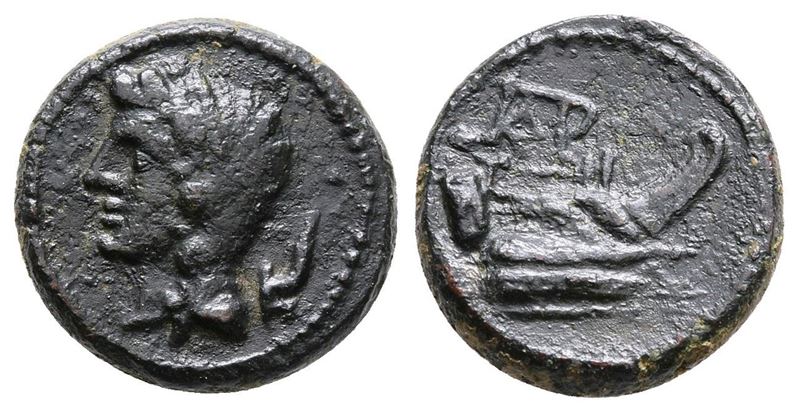 Sicily, Panormos, 2nd-1st Century Bc. Æ (13.5 MM, 2.43g, 3h).