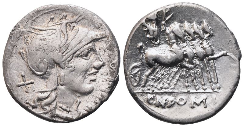 Cn. Domitius Ahenobarbus, Denarius, 116-155 Bc; Ar (3,87 G; 20 MM; 6 H)