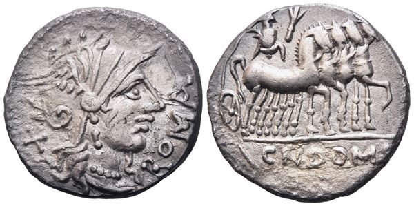 Cn. Domitius Ahenobarbus, Denarius, 116-115 BC; AR (3,74 g; 18,2 mm; 7 h)