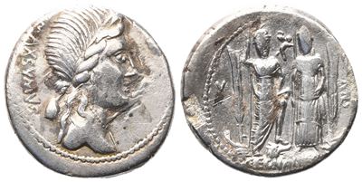 C. Egnatius Maxumus, Denarius, 75 Bc; Ar (3,80 G; 18,6 MM; 3 H)