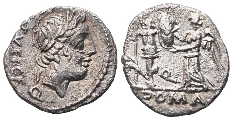 C. Egnatuleius, Quinarius, 97 Bc; Ar (1,75 G; 15,4 MM; 5 H)
