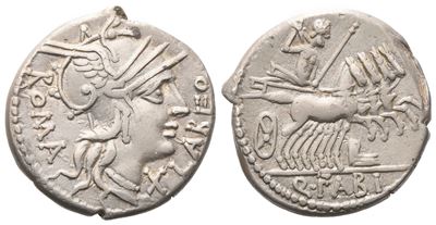 Q. Fabius Labeo, Denarius, 124 Bc; Ar (3,56 G; 18 MM; 3 H)