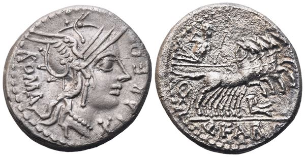 Q. Fabius Labeo, Denarius, 124 BC; AR (3,65 g; 18,3 mm; 6 h)