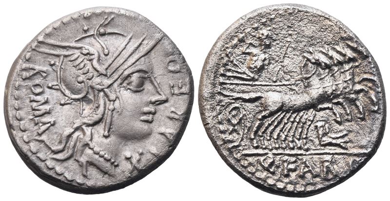Q. Fabius Labeo, Denarius, 124 Bc; Ar (3,65 G; 18,3 MM; 6 H)