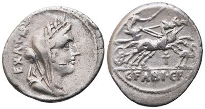 C. Fabius Hadrianus, Denarius, 102 Bc; Ar (3,84 G; 20,6 MM; 9 H)