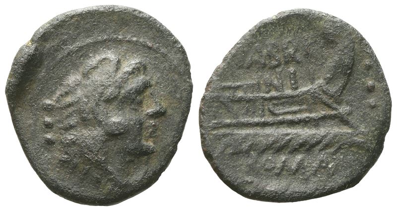 M. Fabrinius, Quadrans, 132 Bc; Æ (2,15 G; 17,3 MM; 9 H)