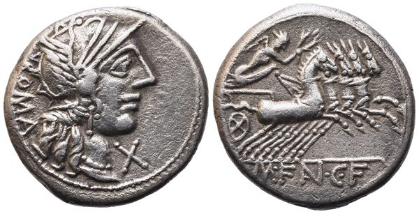 M. Fannius, Denarius, 123 BC; AR (375 g; 18,7 mm; 6 h)