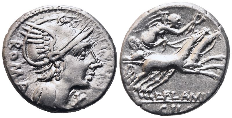 L. Flaminius Cilo, Denarius, 109-108 BC; AR (3,87 g; 19 mm; 7 h)