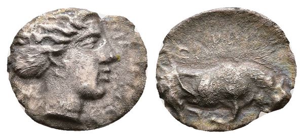 Sicily, Piakos, c. 400 BC. AR Litra (10 mm, 0.48 g).  - Auction Greek, Roman and Byzantine Coins	 - Bertolami Fine Art - Prague