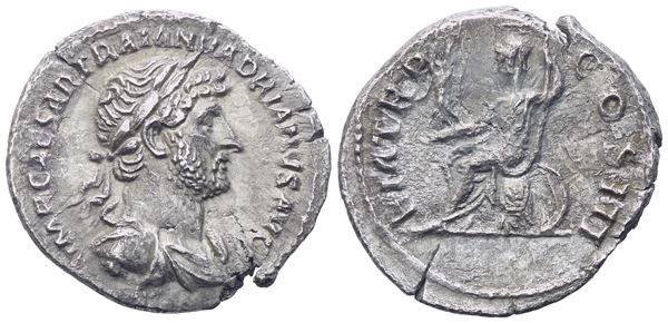 Hadrian (117-138), Denarius, Rome, c. 121-123; AR (2,74 g; 19,2 mm; 6 h)
