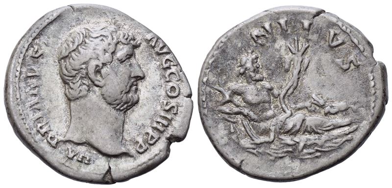 Hadrian (117-138), Denarius, Rome, 136; Ar (3,31 G; 18,2 MM; 6 H)