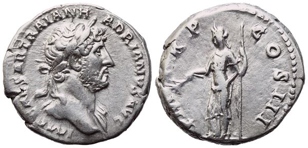 Hadrianus Aug. 117-138, AR denarius (3,44 g; 17,6 mm; 6 h)