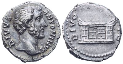 Divus Antoninus Pius (died Ad 161), Denarius Struck Under Marcus Aurelius And Lucius Verus, Rome,...
