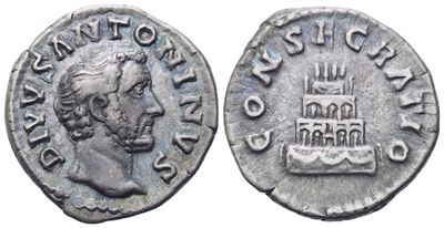 Divus Antoninus Pius (died Ad 161), Denarius Struck Under Marcus Aurelius And Lucius Verus, Rome,...