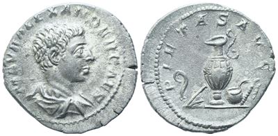 Severus Alexander As Caesar (221-222), Denarius, Rome, 221; Ar (3,29 G; 19,5 MM; 12 H)