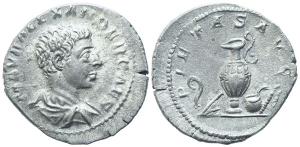 Severus Alexander as Caesar (221-222), Denarius, Rome, 221; AR (3,29 g; 19,5 mm; 12 h)