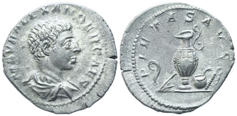 Severus Alexander As Caesar (221-222), Denarius, Rome, 221; Ar (3,29 G; 19,5 MM; 12 H)