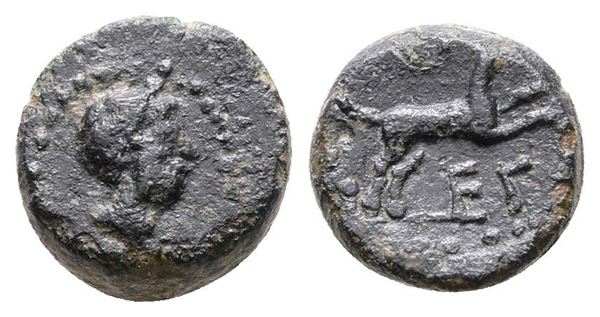 Sicily, Segesta. Roman protectorate, c. 210-mid 1st century BC. Æ (8 mm, 1.14 g).