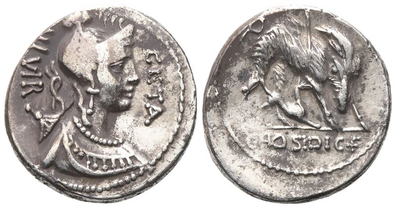 C. Hosidius Geta, Denarius, 68 Bc; Ar (3,95 G; 18,2 MM; 4 H)