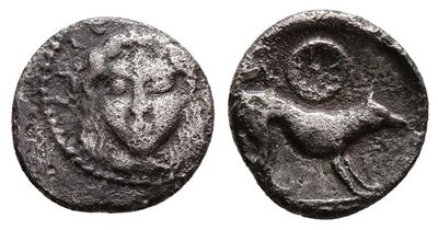 Sicily, Segesta, C. 455/0-445/0 Bc. Ar Litra (10 MM, 0.64 G).
