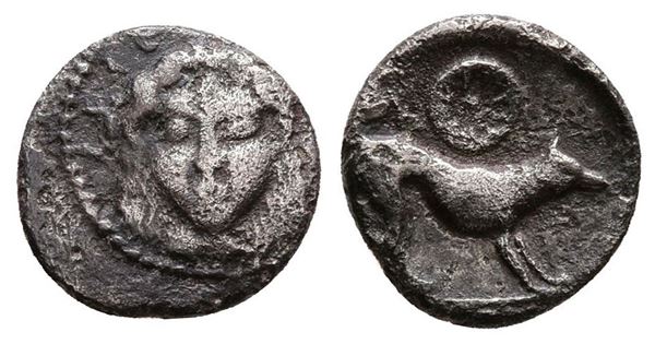 Sicily, Segesta, c. 455/0-445/0 BC. AR Litra (10 mm, 0.64 g).