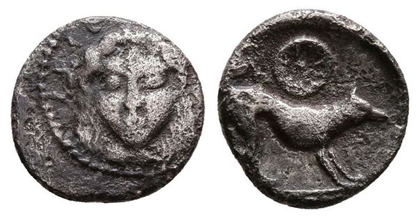 Sicily, Segesta, c. 455/0-445/0 BC. AR Litra (10 mm, 0.64 g).  - Auction Greek, Roman and Byzantine Coins	 - Bertolami Fine Art - Prague