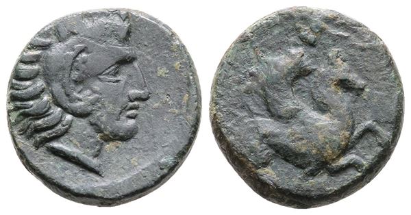 Sicily, Soloi (Kefra), c. 406-397 BC. Æ (17 mm, 4.26 g).