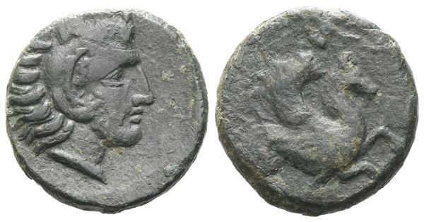 Sicily, Soloi (Kefra), c. 406-397 BC. Æ (17 mm, 4.26 g).