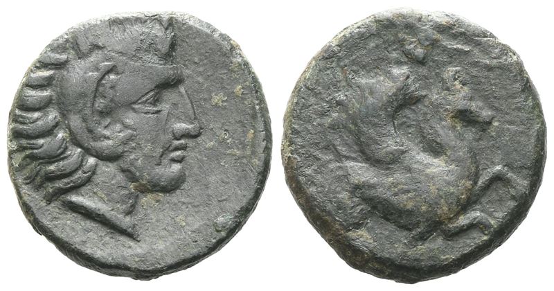 Sicily, Soloi (kefra), C. 406-397 Bc. Æ (17 MM, 4.26 G).