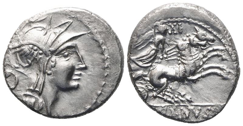D. Iunius Silanus, Denarius, 91 Bc; Ar (3,92 G; 17,7 MM; 10 H)