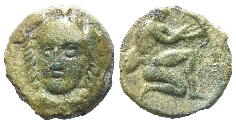 Sicily, Soloi, Late 4th Century Bc. Æ Tetras (13 MM, 2.06 G).