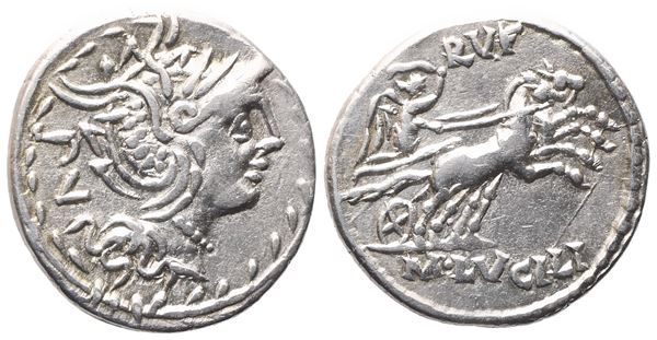 M. Lucilius Rufus, Denarius, 101 BC; AR (3,95 g; 19 mm; 4 h)