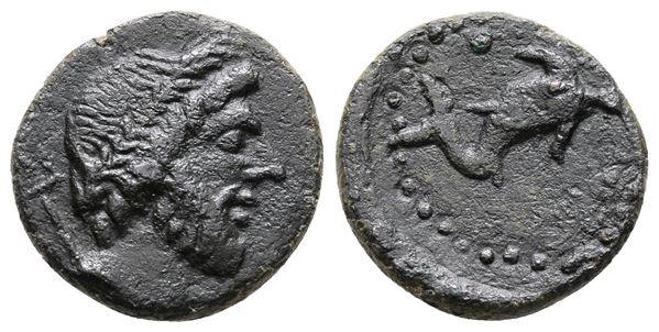 Sicily, Soloi, late 2nd - early 1st century BC. Æ (15 mm, 2.67 g).  - Auction Greek, Roman and Byzantine Coins	 - Bertolami Fine Art - Prague